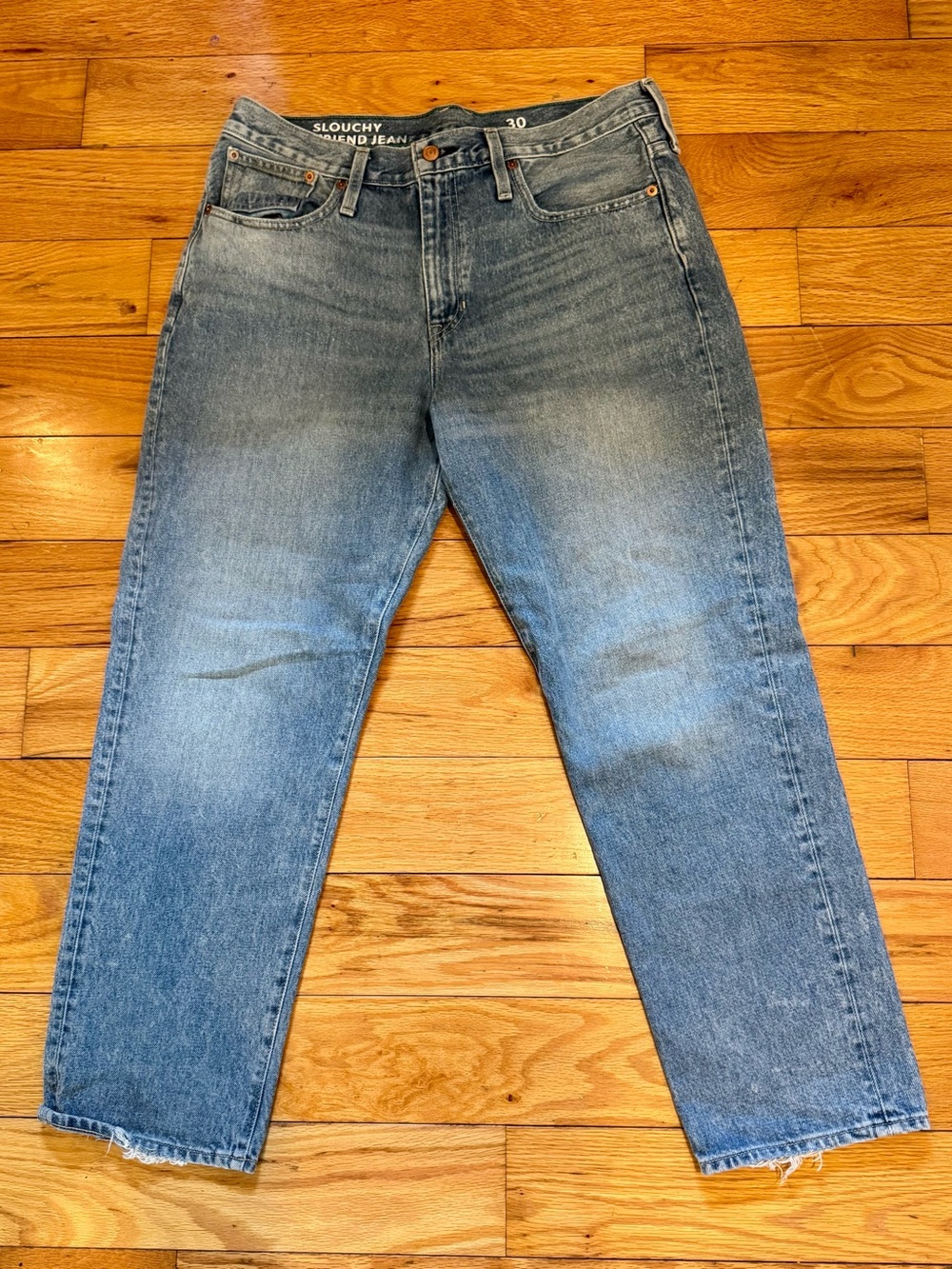 J. Crew Slouchy Boyfriend Jeans in Light Wash Blue - Picture 2 of 8